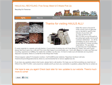 Tablet Screenshot of haulsallrecycling.com